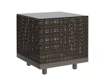 BOXWOOD - Square JanusFiber® garden side table by JANUS et Cie - view 2